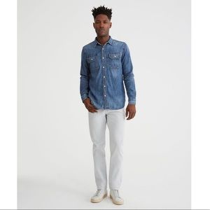 AG White/Light Grey Pants